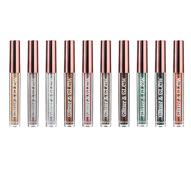 Diamond Shimmer Liquid Eyeshadow Set, Highly Pigmented - 10-Piece