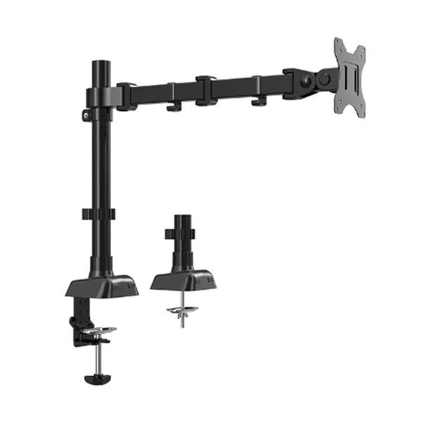 Single Monitor Arm Desk Mount 2 Mouting Options Swivel Monitor Holder