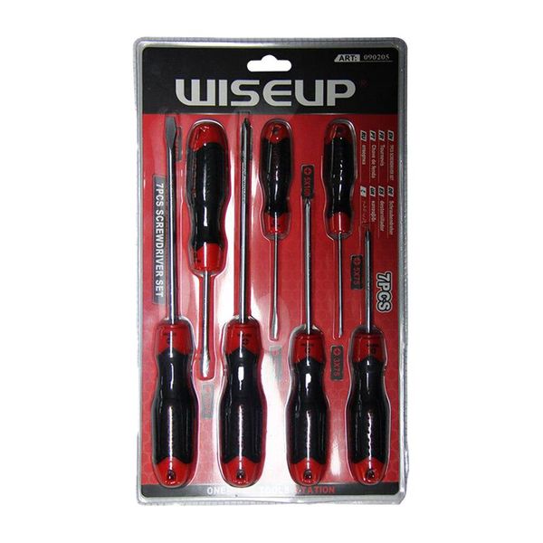 Industrial Quality 7 Sizes Philips &amp; Flat Screwdriver Set With ReVibe Pen