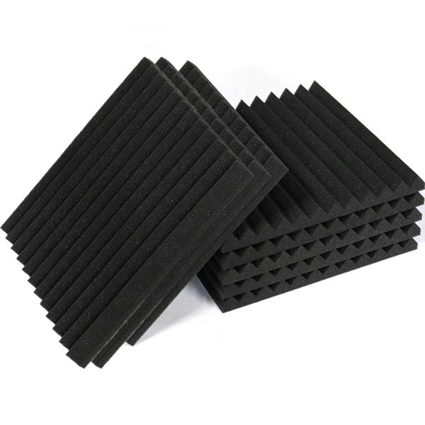 8-Pack Acoustic Foam Panels 50x50x5cm - Echo Reduction Studio Treatment