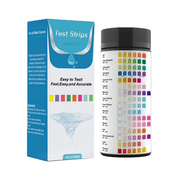 OQIMAX 100 Strips 16 in 1 Water Test for Aquarium PH,Water Quality