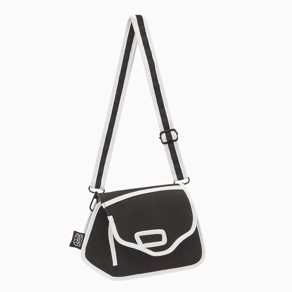 JumpFromPaper Black Graffiti Clicky Handbag Sling Crossbody Shoulder Bag