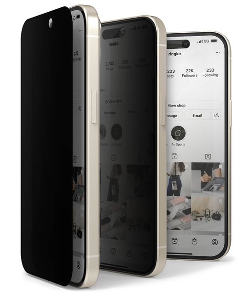 Privacy Tempered Glass Screen Protector for iPhone 16 Plus / iPhone 15 Plus