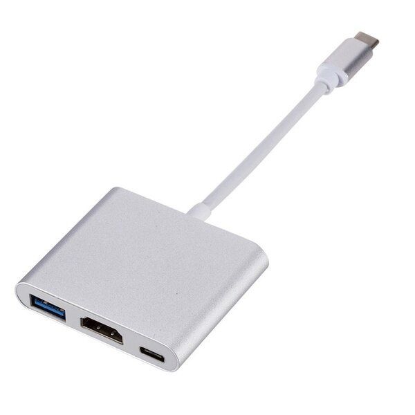 4K 3 In 1 USB-C To HDTV Adapter Cable-F0-6161