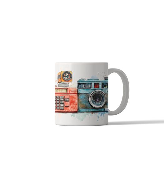 Retro Camera DSG 21 Printed Coffee Mug