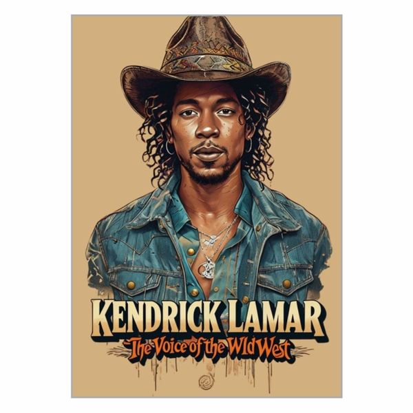 Kendrick Lamar Voice Of The Wild West Poster - A1