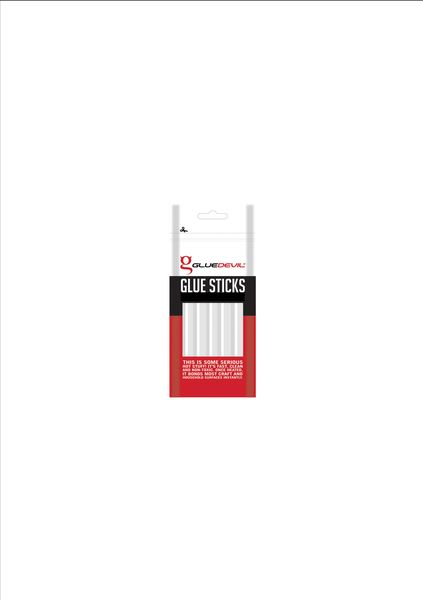 Glue Devil 12mm x 300mm Standard Size Glue Sticks (5 Sticks)