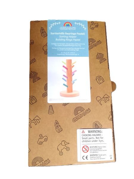 Grimm's Sorting Helper Building Rings Pastel