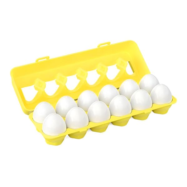 Plastic Children's Matching Egg Shape Learning Montessori Gift - Multicolor