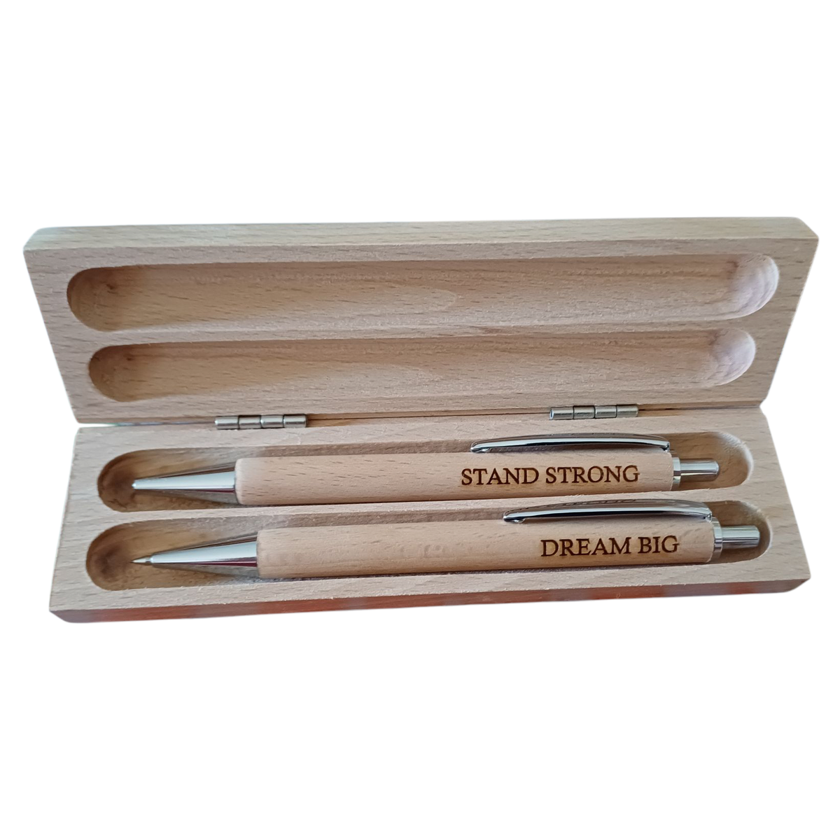 The Knörr Collection - Engraved Wooden Pen and Pencil Gift Set