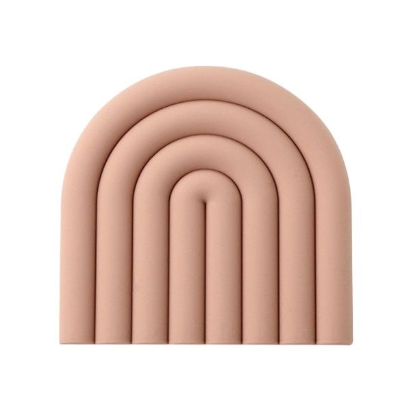 1 Piece - Non-Slip Silicone Placemat With Heat-Resistant Protection - Pink