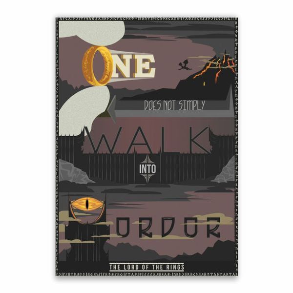 Boromir Mordor Quote Poster - A1