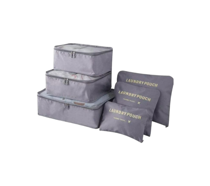 Grey Travel Packing Cubes - Set Of 6