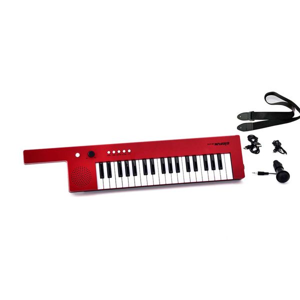 Bigfun Portable 37-Key Electronic Keyboard Piano Mini Electronic Red