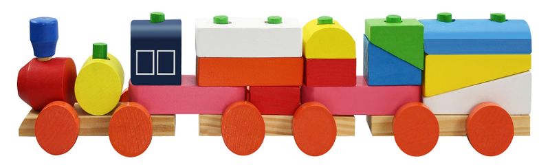 Smart play Wooden Stacking Train Set