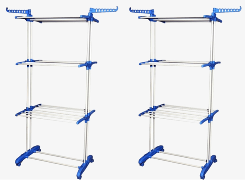 Homeware 4U - 3 Layered Clothes Drying Rack - 2 Pack