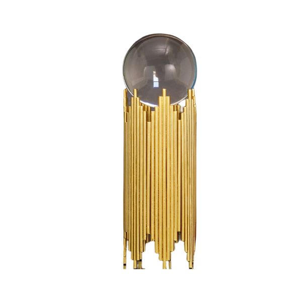 Gold PeModern Luxury Crystal Ball On Pedestal Small BJ262-05/06