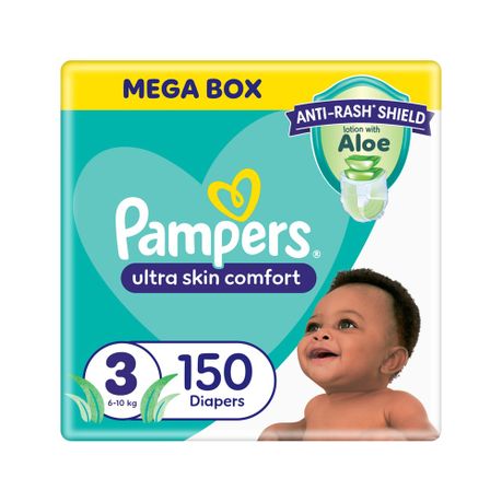 Pampers Anti-Rash Shield Taped Diaper Size 3 (6-10 kg) 150 Nappies