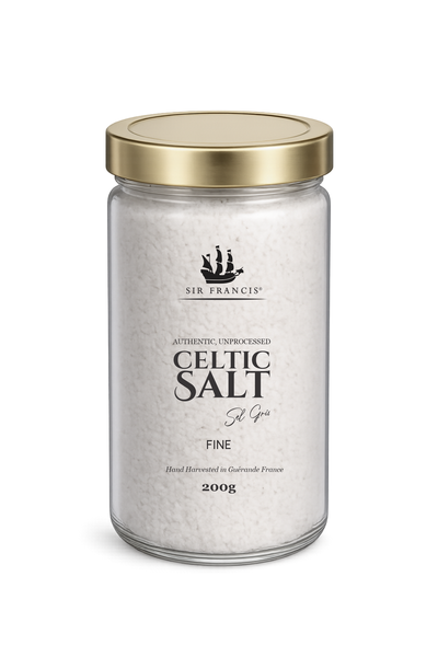 Sir Francis Genuine Celtic Salt Sel Gris - Fine 200g Glass Jar