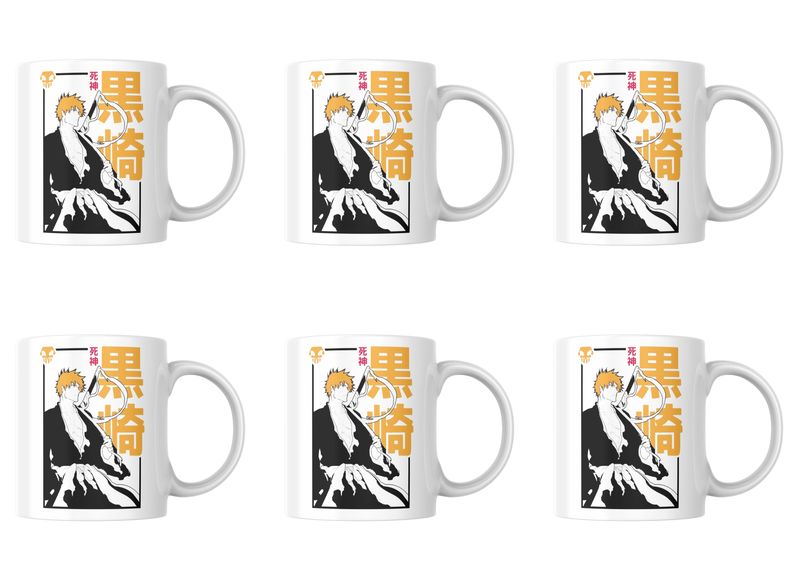 Bleach Ichigo Mug Set - Set of 6