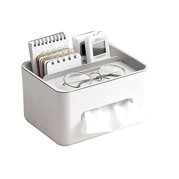Multifunctional Tissue Box with Phone Holder