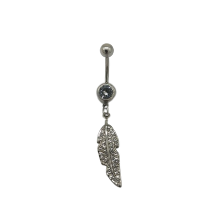 Feather hot sale belly ring