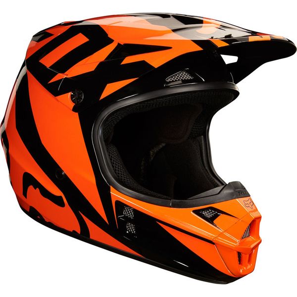 Fox V1 Race Orange Helmet image