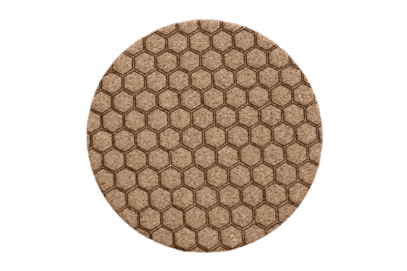 Honeycomb style Round Cork coaster (pack of 6)