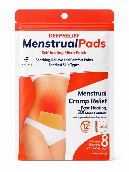 Deeprelief Menstrual Cramp Relief Self-Heating Micro Patches (8 Pack)