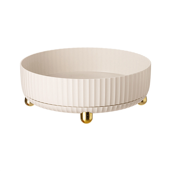 Kitchen Storage Rotating Shelf Seasoning Rack Seasoning Box White