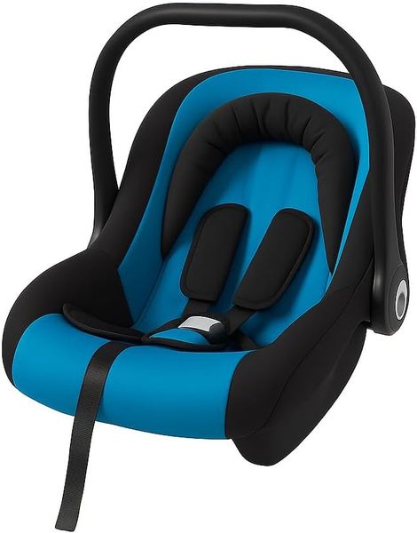 Portable Baby Car Seat - Adjustable Headrest, Soft Padding