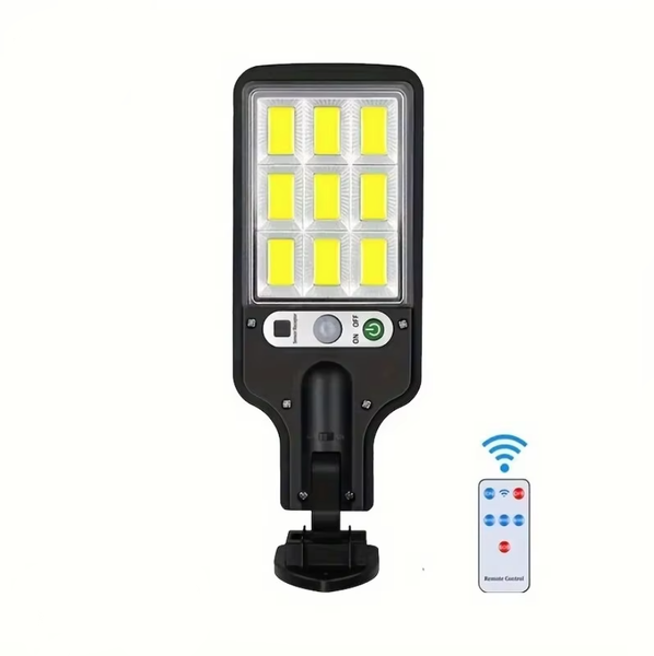 LED Solar Outdoor Remote Control 3 Modes LED Courtyard Wall Lamp