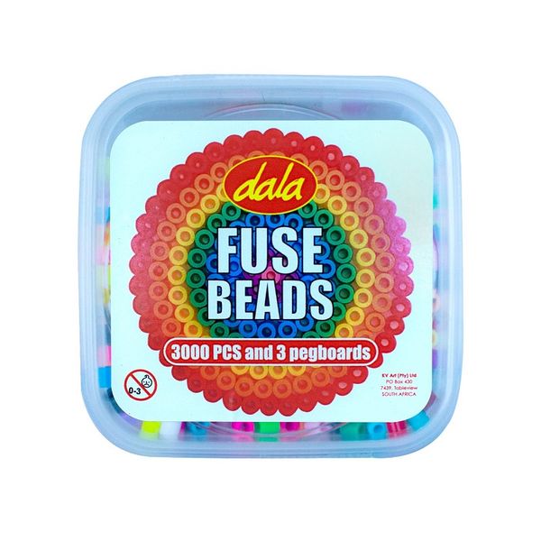 Dala Fuse Bead Bucket Peg Board 3000PCS