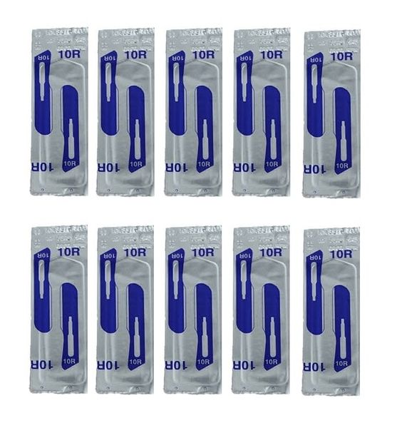 Pack of 10 x 10R Swann Morton Dermaplaning Blades