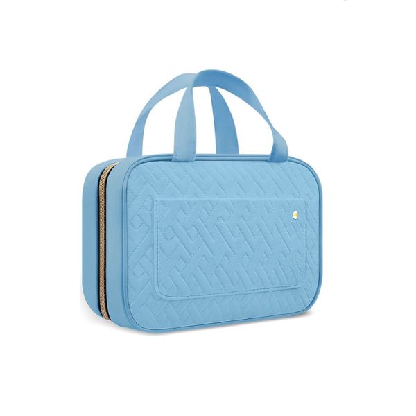 Toiletry Bag Travel Bag with Hanging Hook-Sky Blue