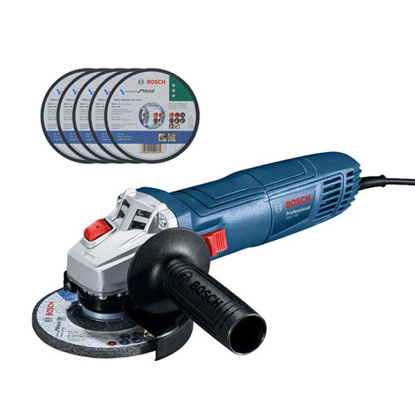 Bosch GWS 700 + 5 Cutting Discs for Metal