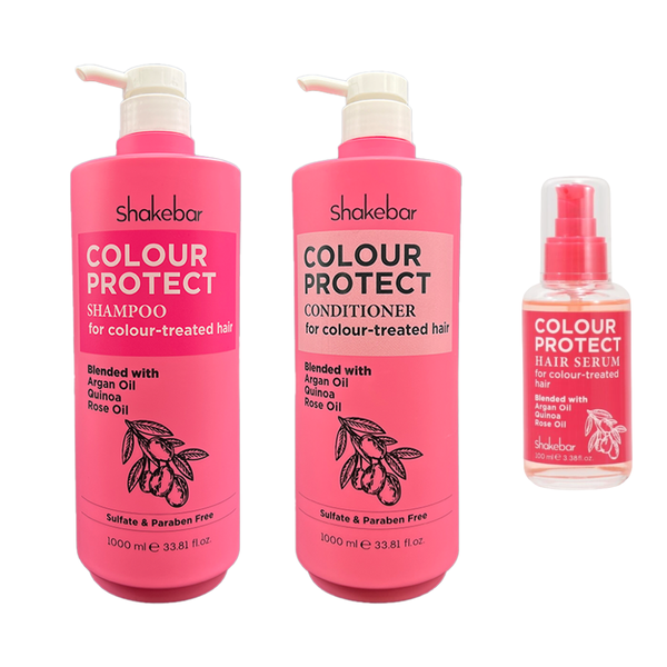 Shakebar Color Protect 1L Shampoo, Conditioner &amp; 100ml Hair Serum