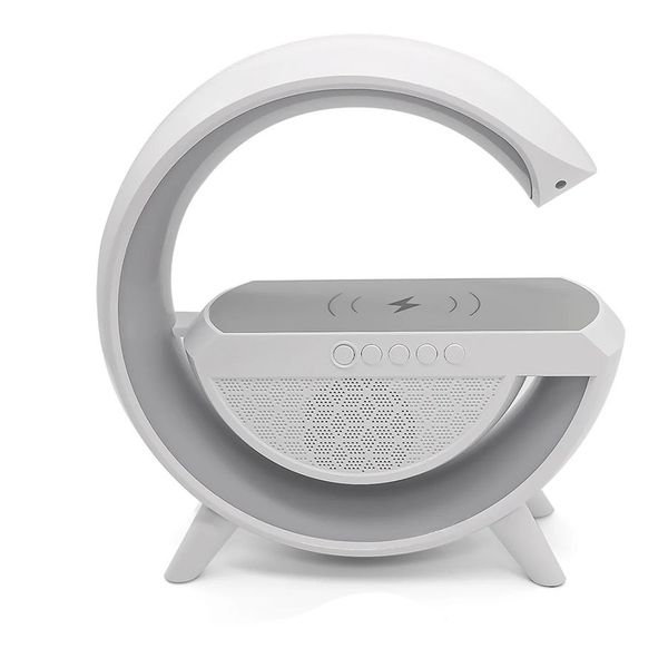 Wireless Charger Bluetooth Speaker LED Night Light Wake up Atmosphere