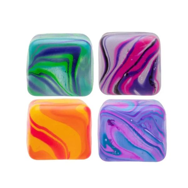 Swirl Sensory Cubes with a Super Solid Squish - Set of 4