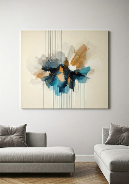 Canvas Wall art: Single - Colorful frequencies