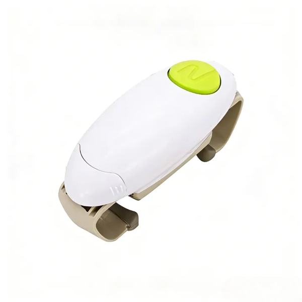 Electric Jar &amp; Bottle Opener, White, Stainless Steel Interior