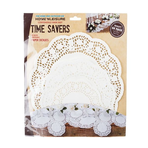 Home 'n Leisure - Paper Doilie - Round - White - 15cm - 20cm - 25cm