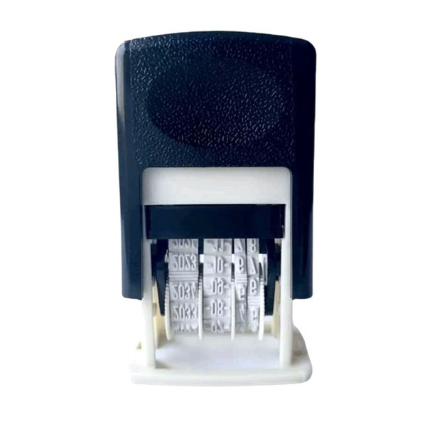 Dated Ink Stamp for Office - Black (Adjustable Date Stamp)