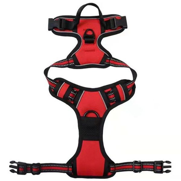 Reflective Dog Harness Vest Red