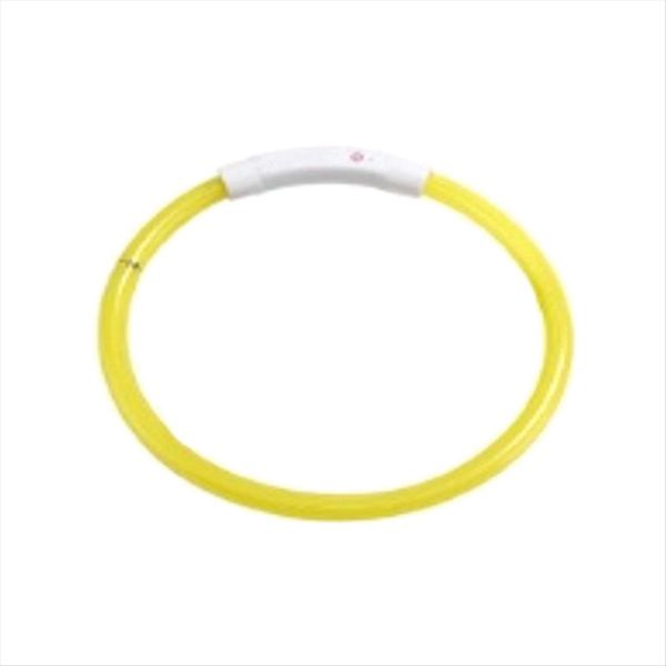 Dog Collar Detachable Glowing Usb Charging Luminous Leash Orange