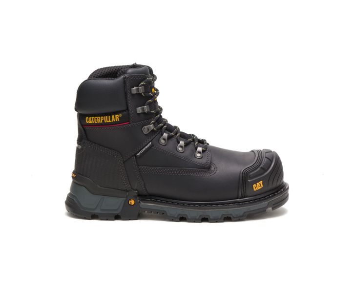 Men's Excavator XL 6inch Waterproof Composite Toe Work Boot: Black