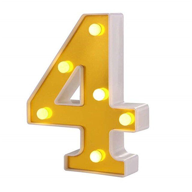 GOLD LED Number Lights 4 Shop Today. Get it Tomorrow!