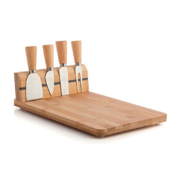Excellent Houseware Cheese Platter + Cutlery 5 Piece