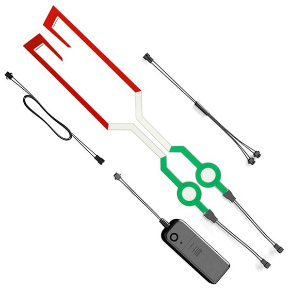 Helmet Styling Led Light Night Riding Signal Helmet Light Sticker Strip