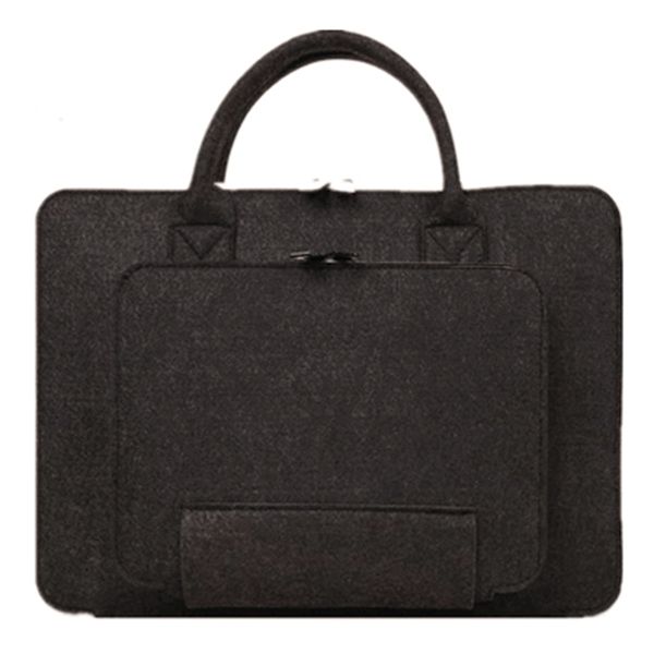 Felt Laptop Sleeve With Handles Portable Carryin image